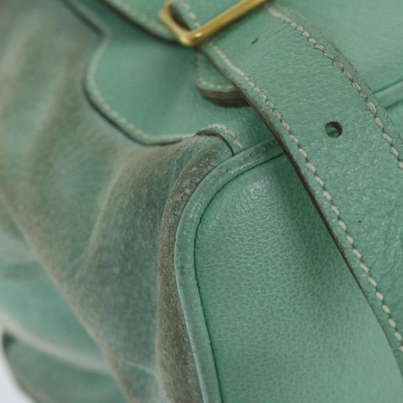 GUCCI Bamboo Backpack Suede Light Blue Auth 63986 - Picture 9 of 16